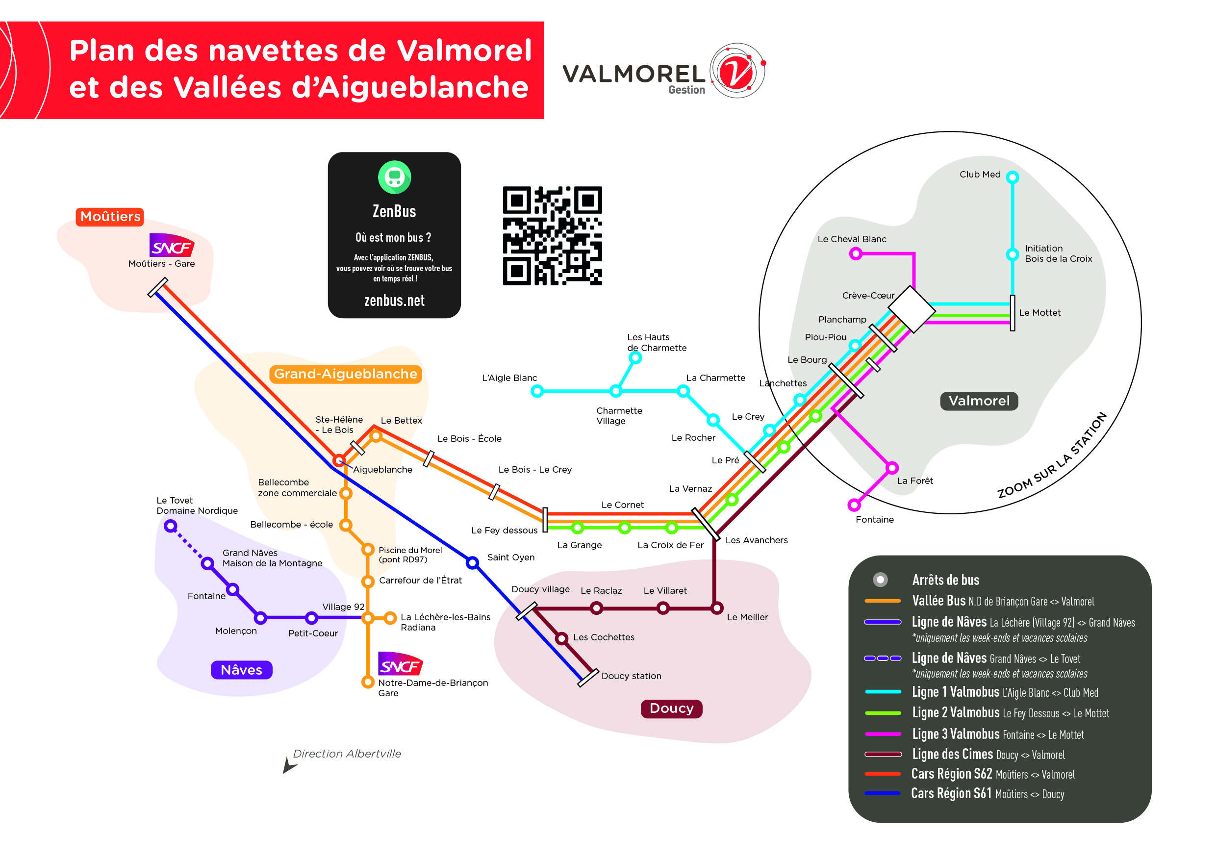 Carte réseaux bus VA Moutiers